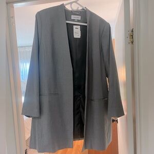 Calvin Klein gray pinstripe blazer size 20W